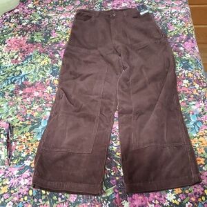 no boundaries nwt brown cotton corduroy carpenter pants 28 x 31